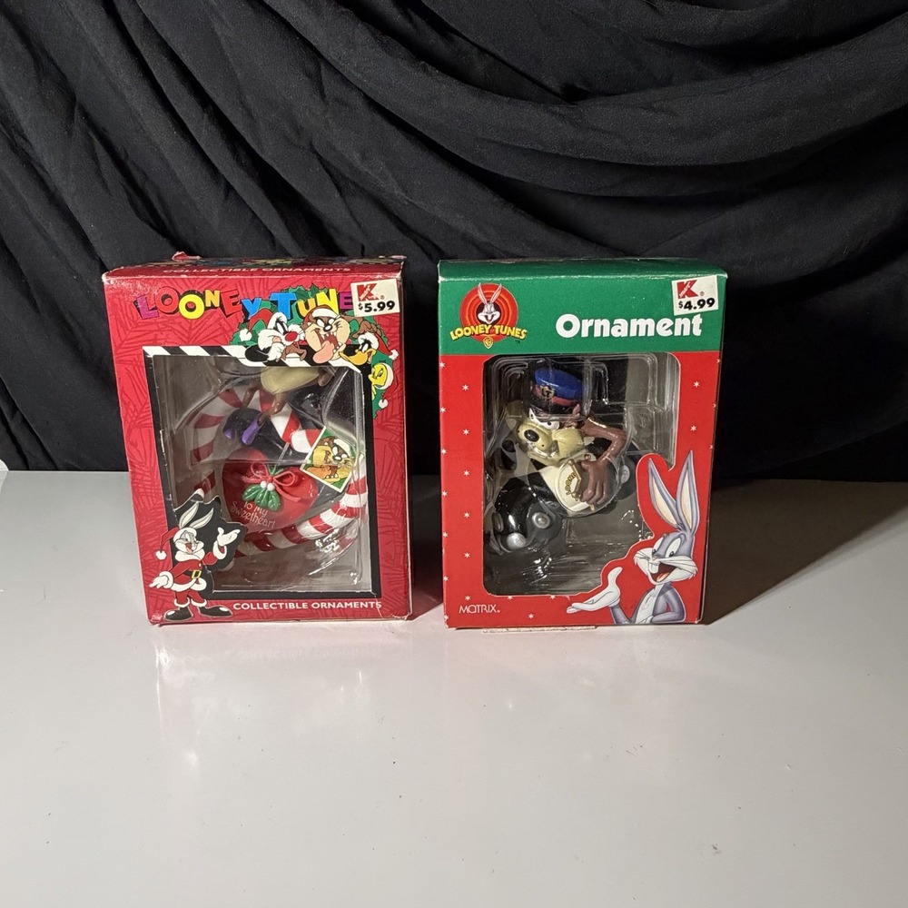 looney tunes christmas ornaments lot vintage
